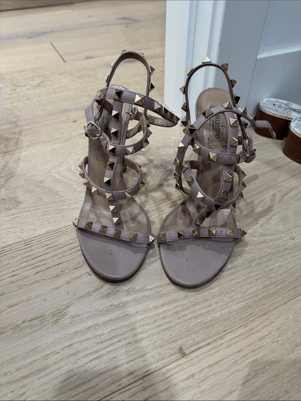 Valentino Rockstud Strappy Heels